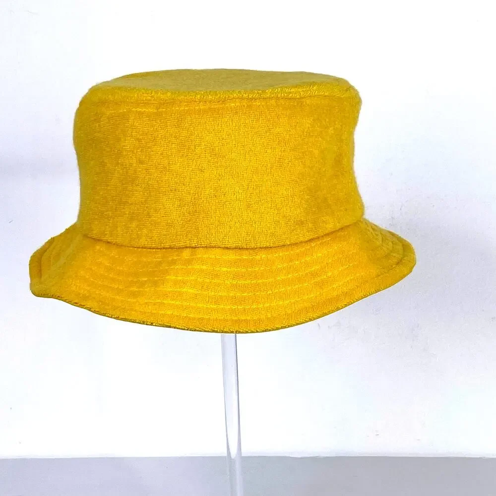 Birds of Condor Green Dreams Bucket Hat Yellow Terry Cloth S/M Golf Triple Eagle